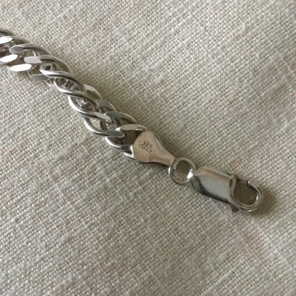 Italian Silver Chain Bracelet - Picture 6 of 6